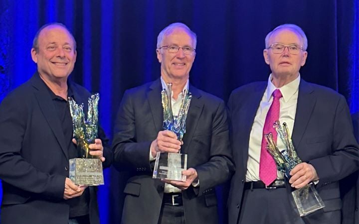 Dorfman, Hetland and Robertson discussed their careers for the Agent Summit awards ceremony audience.