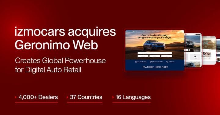 The combined company will serve over 4,000 dealers worldwide. - izmo Inc.