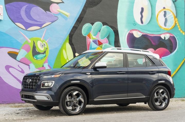 The Hyundai Venue leads individual models for the highest fatal crash rate, according to the study. - Hyundai
